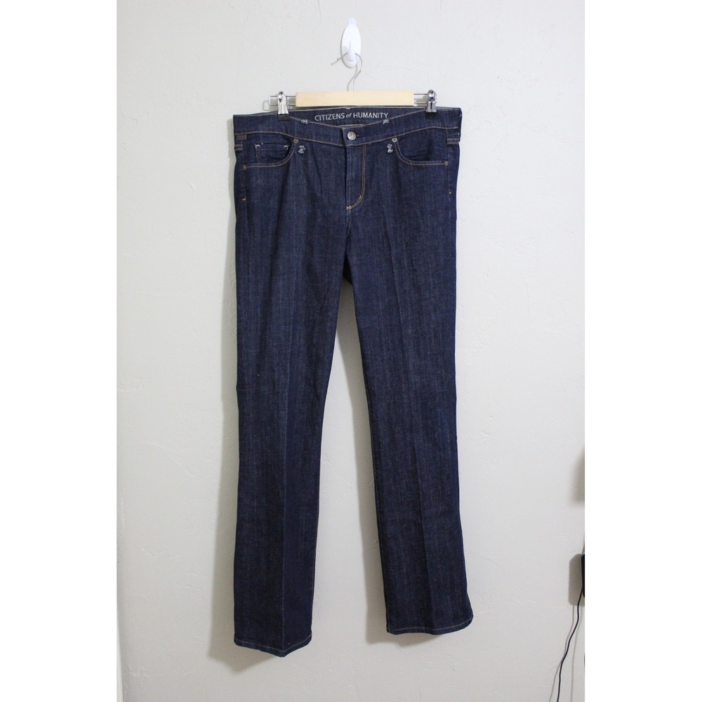 Citizens of Humanity Ingrid Women's Jeans Size 32 Dark Wash Bootcut/FLAWED